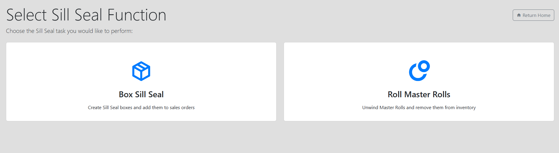 Select Sill Seal Function